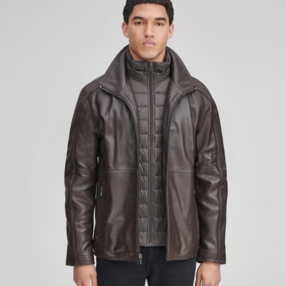 Andrew Marc Other - Andrew Marc Hertz Leather Jacket in espresso